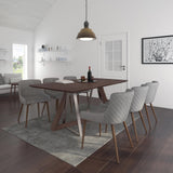 !nspire Drake Dining Table Walnut Walnut Mdf/Metal