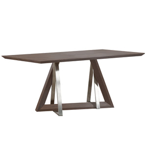 !nspire Drake Dining Table Walnut Walnut Mdf/Metal