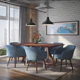 !nspire Drake Dining Table Walnut Walnut Mdf/Metal