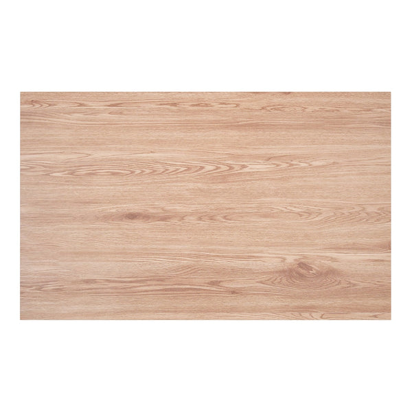 Worldwide Home Furnishings Vesta-dining Table - Sleek Natural Wood Top With Stylish Black Metal Legs For Modern Kitchens Natural,Black Engineered Wood,Metal 201-287nat