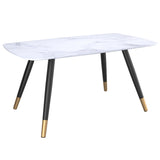 Emery Rect. Dining Table White