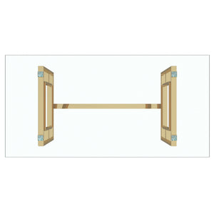 Worldwide Home Furnishings Eros-dining Table-gold: Contemporary Glass Top With Stunning Geometric Legs, Seats 6 Comfortably! Gold Metal,Glass 201-482gl