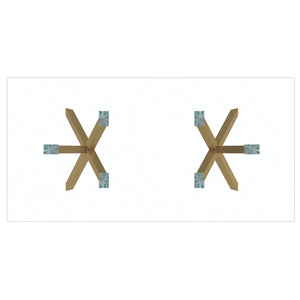 Worldwide Home Furnishings Stark-dining Table - Geometric Metal And Glass Design, Perfect For Stylish Meals And Gatherings Aged Gold Metal,Glass 201-535gl