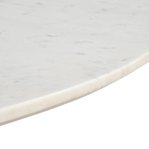 Worldwide Home Furnishings Jilsa-dining Table - Elegant Solid Mango Wood With Beveled Marble Top, Seats 6, Perfect For Any Space Walnut,White Solid Wood,Marble 201-551wal