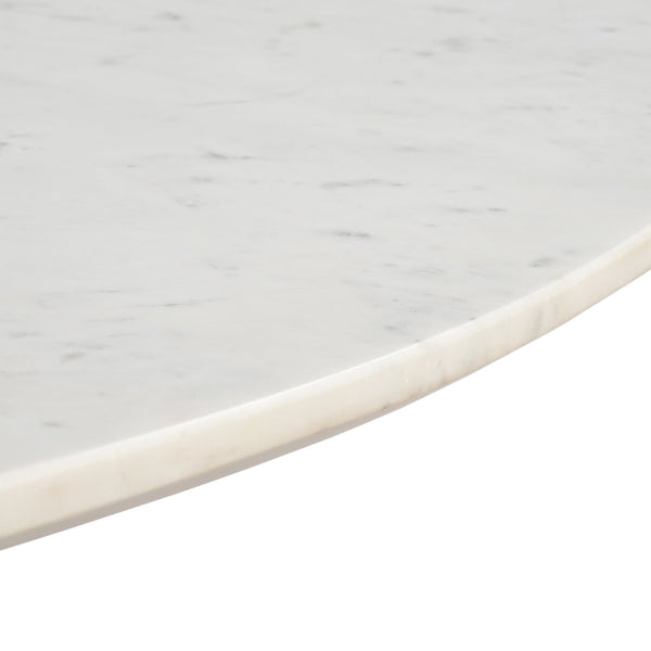 Worldwide Home Furnishings Jilsa-dining Table - Elegant Solid Mango Wood With Beveled Marble Top, Seats 6, Perfect For Any Space Walnut,White Solid Wood,Marble 201-551wal