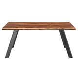 !nspire Virag Dining Table Natural Natural/Black Solid Wood/Iron