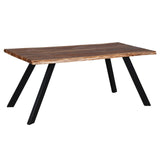 !nspire Virag Dining Table Natural Natural/Black Solid Wood/Iron