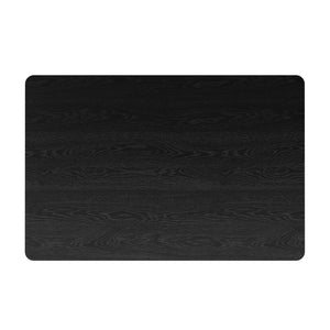 Worldwide Home Furnishings Sangra-59" Dining Table - Durable Mango Wood With Sophisticated Reeded Legs For Chic Spaces Black Solid Wood 201-751blksm