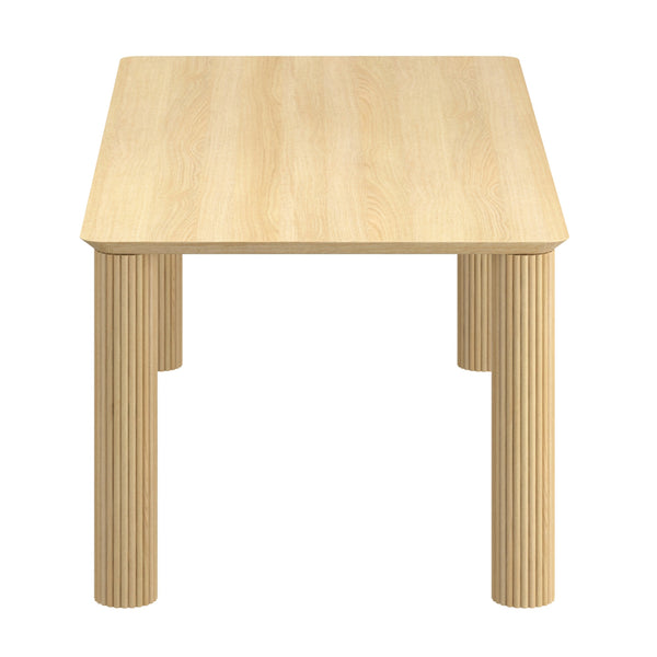 Worldwide Home Furnishings Sangra-79" Dining Table - Solid Mango Wood Construction With Chic Design And Sophisticated Texture Natural Solid Wood 201-751natlg