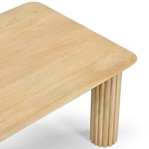 Worldwide Home Furnishings Sangra-79" Dining Table - Solid Mango Wood Construction With Chic Design And Sophisticated Texture Natural Solid Wood 201-751natlg