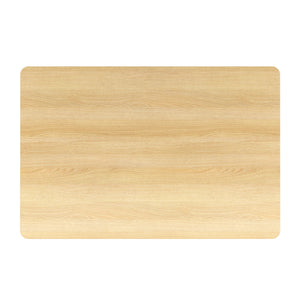 Worldwide Home Furnishings Sangra-59" Dining Table - Durable Mango Wood With Sophisticated Reeded Legs For Chic Spaces Natural Solid Wood 201-751natsm