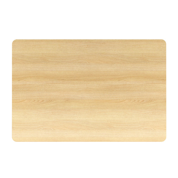 Worldwide Home Furnishings Sangra-59" Dining Table - Durable Mango Wood With Sophisticated Reeded Legs For Chic Spaces Natural Solid Wood 201-751natsm