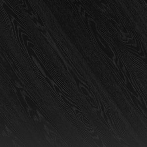 Worldwide Home Furnishings Tovas-dining Round Pedestal Table With Reeded Wood Base For Timeless Style And Organic Elegance Black Engineered Wood,Oak Veneer 201-782blk