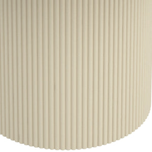 Worldwide Home Furnishings Tovas-dining Round Pedestal Table With Reeded Wood Base For Timeless Style And Organic Elegance Ivory Engineered Wood,Oak Veneer 201-782iv