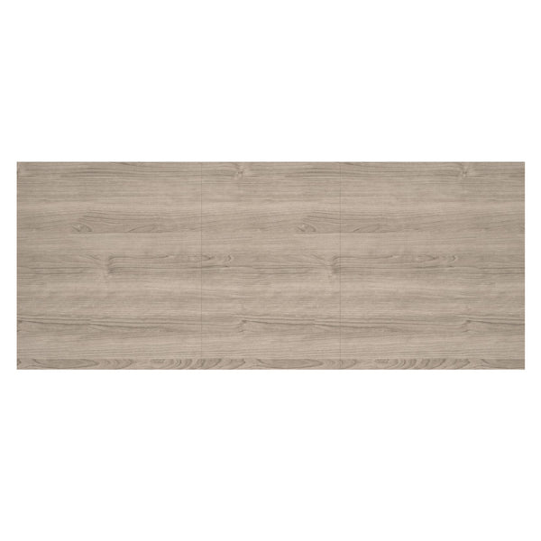 Worldwide Home Furnishings Eclipse-extension Dining Table - Stylish Washed Oak With Geometric Base & Convenient Butterfly Leaf Washed Oak Select Solids & Veneers 201-860ok