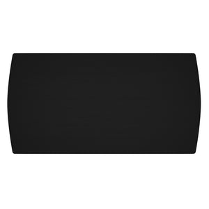 Worldwide Home Furnishings Leon-dining Table - Elegant Wood Grain Top With Rounded Edges And Sleek Metal Legs For Any Space Black,Black Engineered Wood,Metal 201-893blk