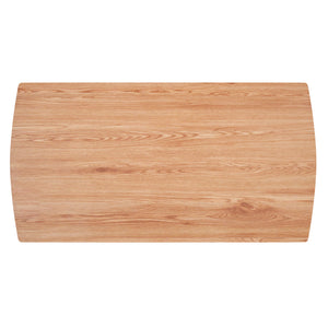 Worldwide Home Furnishings Leon-dining Table - Elegant Wood Grain Top With Rounded Edges And Sleek Metal Legs For Any Space Natural,Black Engineered Wood,Metal 201-893nat