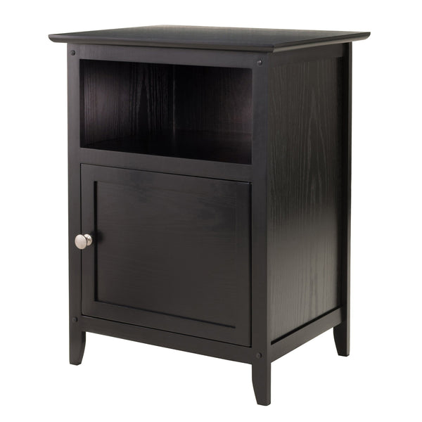 Winsome Wood Henry Accent Table – Versatile Nightstand With Elegant Black Finish And Ample Storage Space Options Black Solid ,Composite Wood 20115-winsome-wood