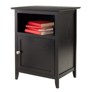 Winsome Wood Henry Accent Table – Versatile Nightstand With Elegant Black Finish And Ample Storage Space Options Black Solid ,Composite Wood 20115-winsome-wood