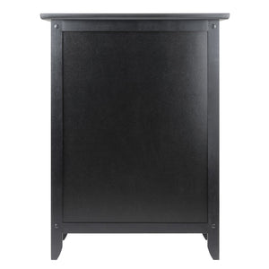 Winsome Wood Henry Accent Table – Versatile Nightstand With Elegant Black Finish And Ample Storage Space Options Black Solid ,Composite Wood 20115-winsome-wood