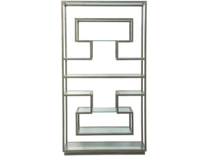 Lexington Artistica Home Holden Etagere - Elegant Hand-forged Iron Design With Beveled Glass Shelves For Ultimate Sophistication St. Laurent Wood 2012-990-44