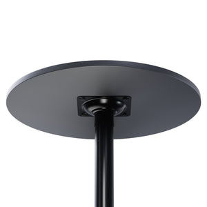 Winsome Wood Obsidian Round Pub Table - Modern Black Wood Composite Design For Dining & Social Gatherings Black Composite Wood ,Metal 20123-winsome-wood