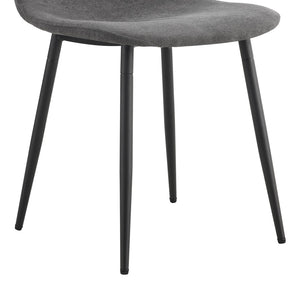 English Elm Table and Chair Set Sunburst Mdf Round Dining for Six with Dual Shelf Black Metal Legs W1151S03850