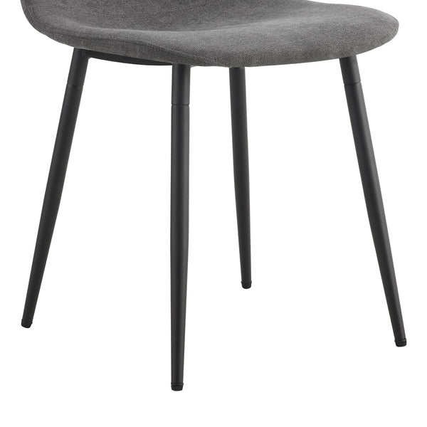 English Elm Table and Chair Set Sunburst Mdf Round Dining for Six with Dual Shelf Black Metal Legs W1151S03850