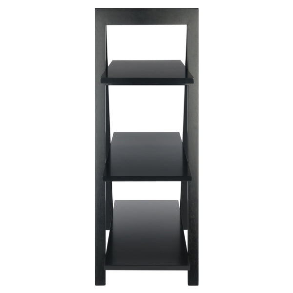 Winsome Wood Aaron 3-tier A-frame Shelf In Black - Stylish & Versatile Storage Solution For Any Room! Black Solid ,Composite Wood 20130-winsome-wood