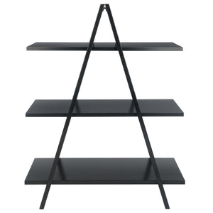 Winsome Wood Aaron 3-tier A-frame Shelf In Black - Stylish & Versatile Storage Solution For Any Room! Black Solid ,Composite Wood 20130-winsome-wood