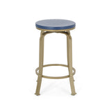 Christopher Knight Home® - Noble House - Skyla Modern Industrial Swiveling Counter Stool (Set of 2)