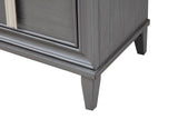 IDEAZ 1627APB Dark Grey 2 Drawer Nightstand Dark Grey 1627APB