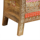 Christopher Knight Home® - Noble House - Fullen Handcrafted Boho 2 Drawer Mango Wood Nightstand