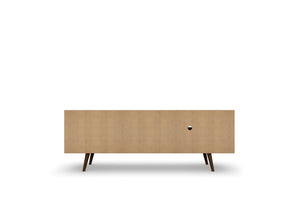 Liberty 62.99" Mid-Century Modern TV Stand in White 201AMC6 Manhattan Comfort