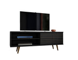 Liberty 62.99" Mid-Century Modern TV Stand in Black 201AMC8 Manhattan Comfort