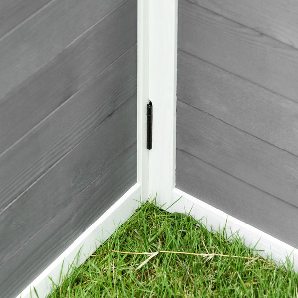 English Elm Pawhut Wooden Outdoor Rabbit Hutch With Foldable Top, Spacious Design For 1-4 Rabbits & Guinea Pigs W2225P217661-GIGA