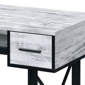 English Elm Antique Rectangular Computer Desk with Keyboard Tray, 2 Drawers, Smooth Metal Glides, 47.5"W Workspace B062P184558