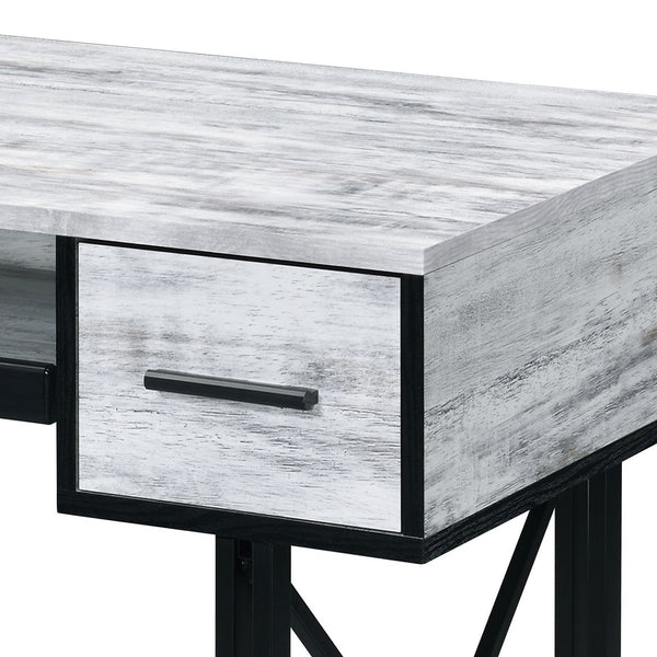 English Elm Antique Rectangular Computer Desk with Keyboard Tray, 2 Drawers, Smooth Metal Glides, 47.5"W Workspace B062P184558