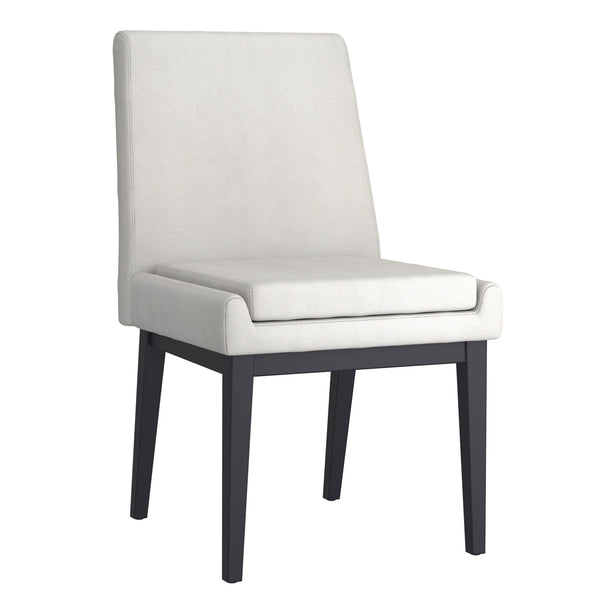 Worldwide Home Furnishings Cortez-side Chair – Contemporary Design With Comfort, Perfect For Modern Dining Spaces And Style Beige Fabric,Black Fabric,Metal 202-081beg_Bk