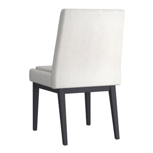 Worldwide Home Furnishings Cortez-side Chair – Contemporary Design With Comfort, Perfect For Modern Dining Spaces And Style Beige Fabric,Black Fabric,Metal 202-081beg_Bk