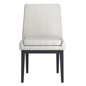 Worldwide Home Furnishings Cortez-side Chair – Contemporary Design With Comfort, Perfect For Modern Dining Spaces And Style Beige Fabric,Black Fabric,Metal 202-081beg_Bk