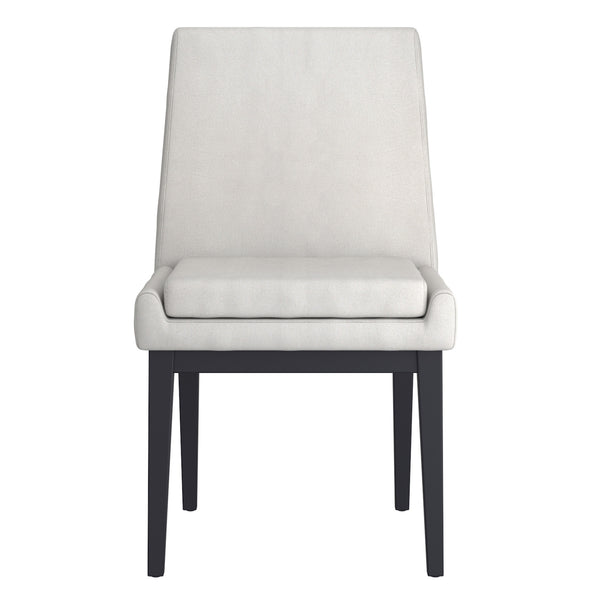 Worldwide Home Furnishings Cortez-side Chair – Contemporary Design With Comfort, Perfect For Modern Dining Spaces And Style Beige Fabric,Black Fabric,Metal 202-081beg_Bk