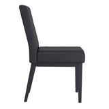 !nspire Cortez Side Chair Pu Black Pu/Black Faux Leather/Metal