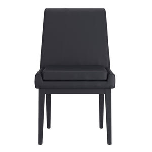 Worldwide Home Furnishings Cortez-side Chair – Contemporary Design With Comfort, Perfect For Modern Dining Spaces And Style Black Pu,Black Faux Leather,Metal 202-081blk_Bk