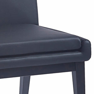 Worldwide Home Furnishings Cortez-side Chair – Contemporary Design With Comfort, Perfect For Modern Dining Spaces And Style Black Pu,Black Faux Leather,Metal 202-081blk_Bk