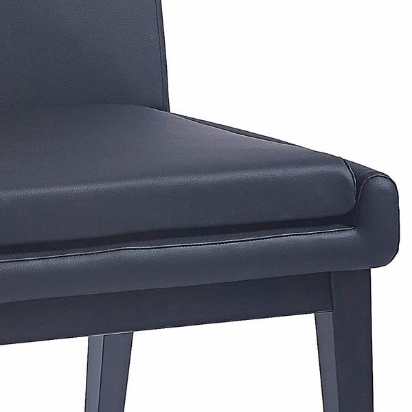 Worldwide Home Furnishings Cortez-side Chair – Contemporary Design With Comfort, Perfect For Modern Dining Spaces And Style Black Pu,Black Faux Leather,Metal 202-081blk_Bk