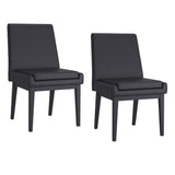!nspire Cortez Side Chair Pu Black Pu/Black Faux Leather/Metal