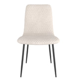 !nspire Brixx Side Chair Beige Fabric/Black Fabric/Metal