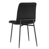 !nspire Brixx Side Chair Black Pu/Black Faux Leather/Metal