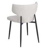 !nspire Olis Side Chair Fabric Beige Beige Fabric/Black Fabric/Metal